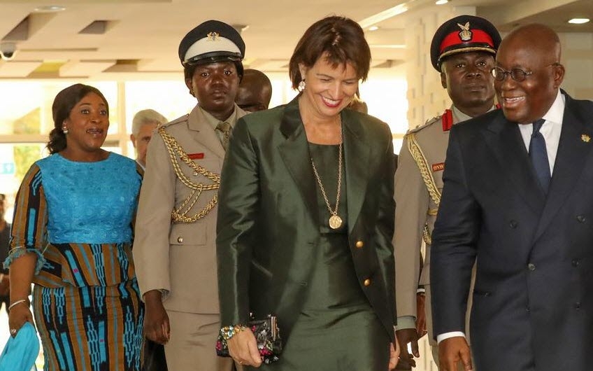 Bundesrätin Doris Leuthard in Ghana 2017